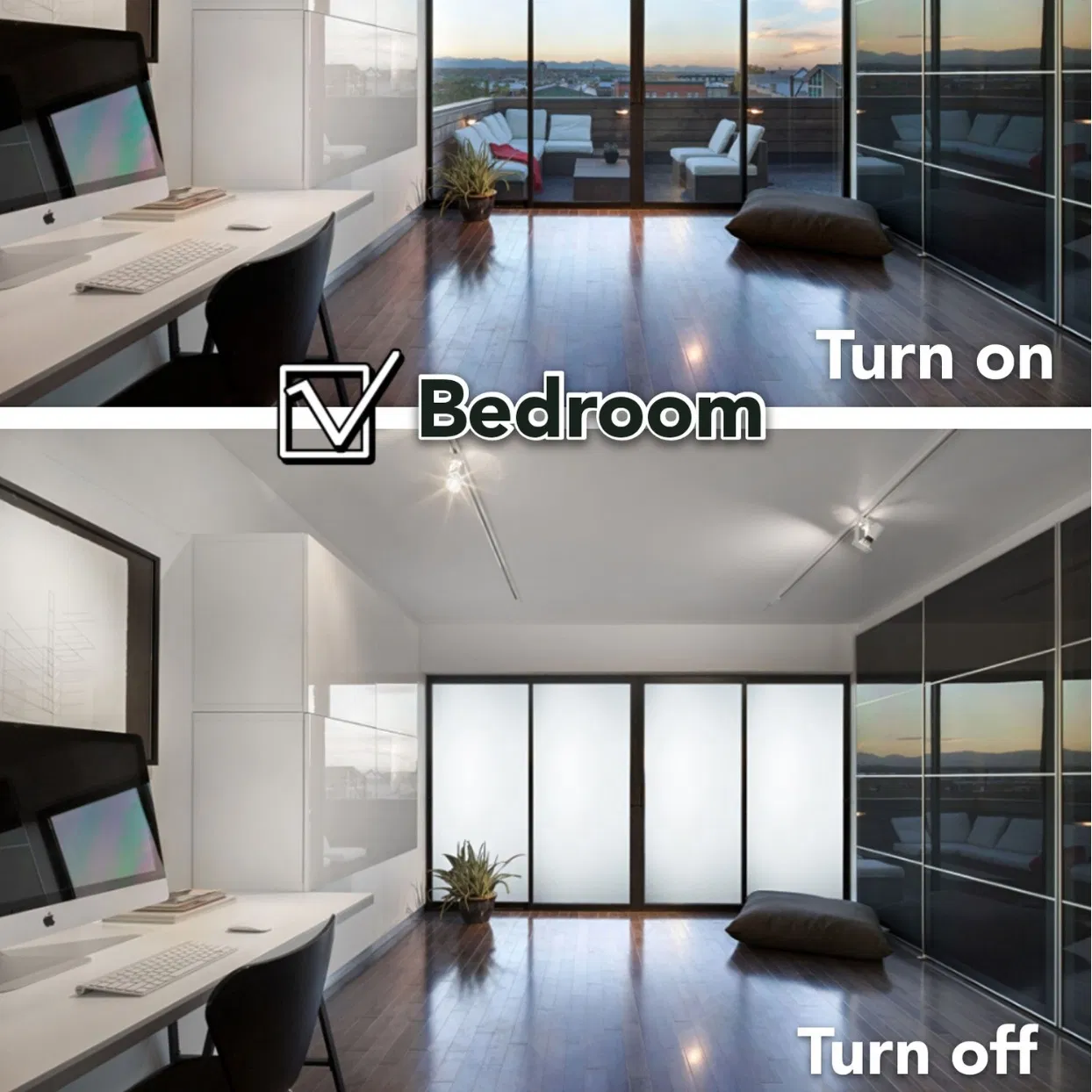 Pdlc LCD Intelligent Dimming Film, Electrically Controlled Atomization Glass Film, Self-Adhesive Electrically Controlled Dimming Glass Film