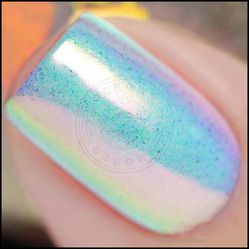 Aurora Rainbow Chrome Mirror Mermaid Acrylic Pigment Powder for Nails