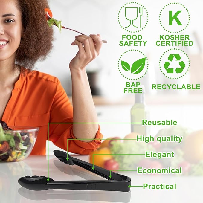 Wholesale Catering Buffet Plastic PC Service Tongs Salad Tongs Utility Tongs