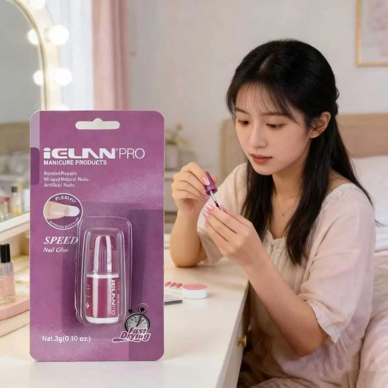Oil-Resistant Custom Packaging Dropper DIY Acrylic Nail Strong Adhesion Nail Glue