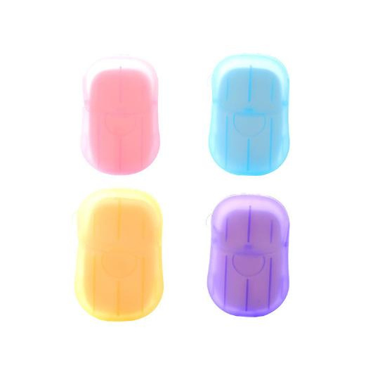 Custom Logo Portable Solid Hand Soap Tablets Mini Disposable Paper Soap Sheet for Travel