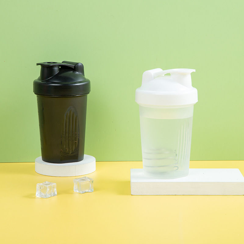 400ml Sports Protein Powder Bottle Fitness Plastic Shaking Cup with Scale