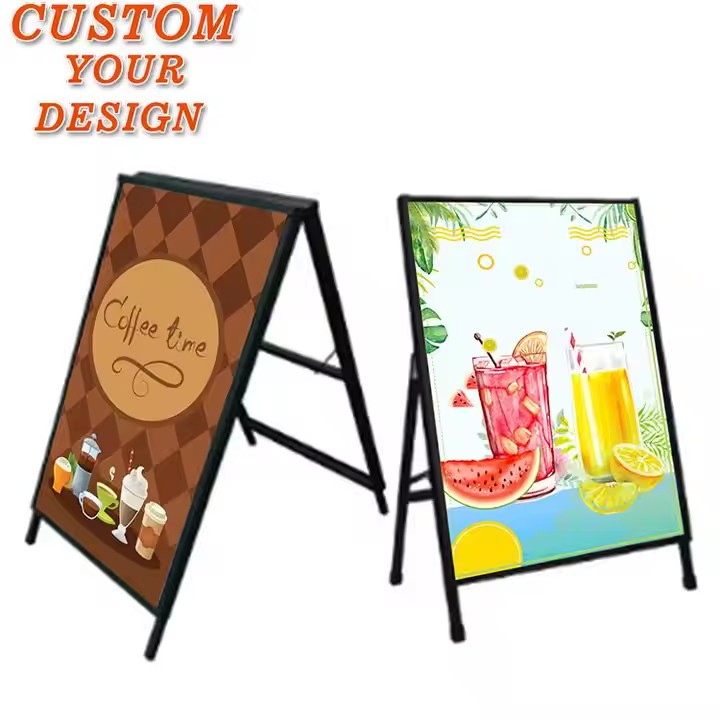Free Standing Springy Pavement Forecourt Signs Display a Frames Sign for Advertising
