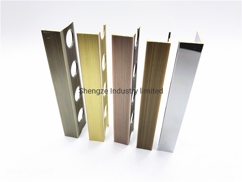 Metal Aluminum Tile Corner Edging Trim for Ceramica Floor Wall
