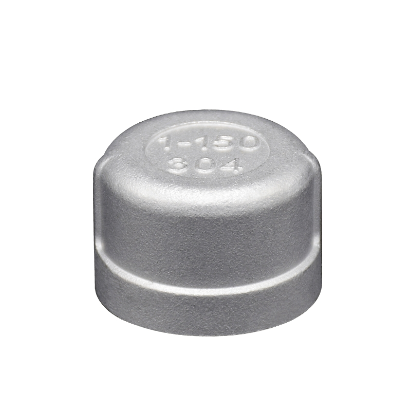 Pipe Fitting Ss 304 316 Round Cap Casting SS304 Pipe Plumbing End Cap BSPT Threaded Stainless Steel Female Fitting 150 Lb Equal