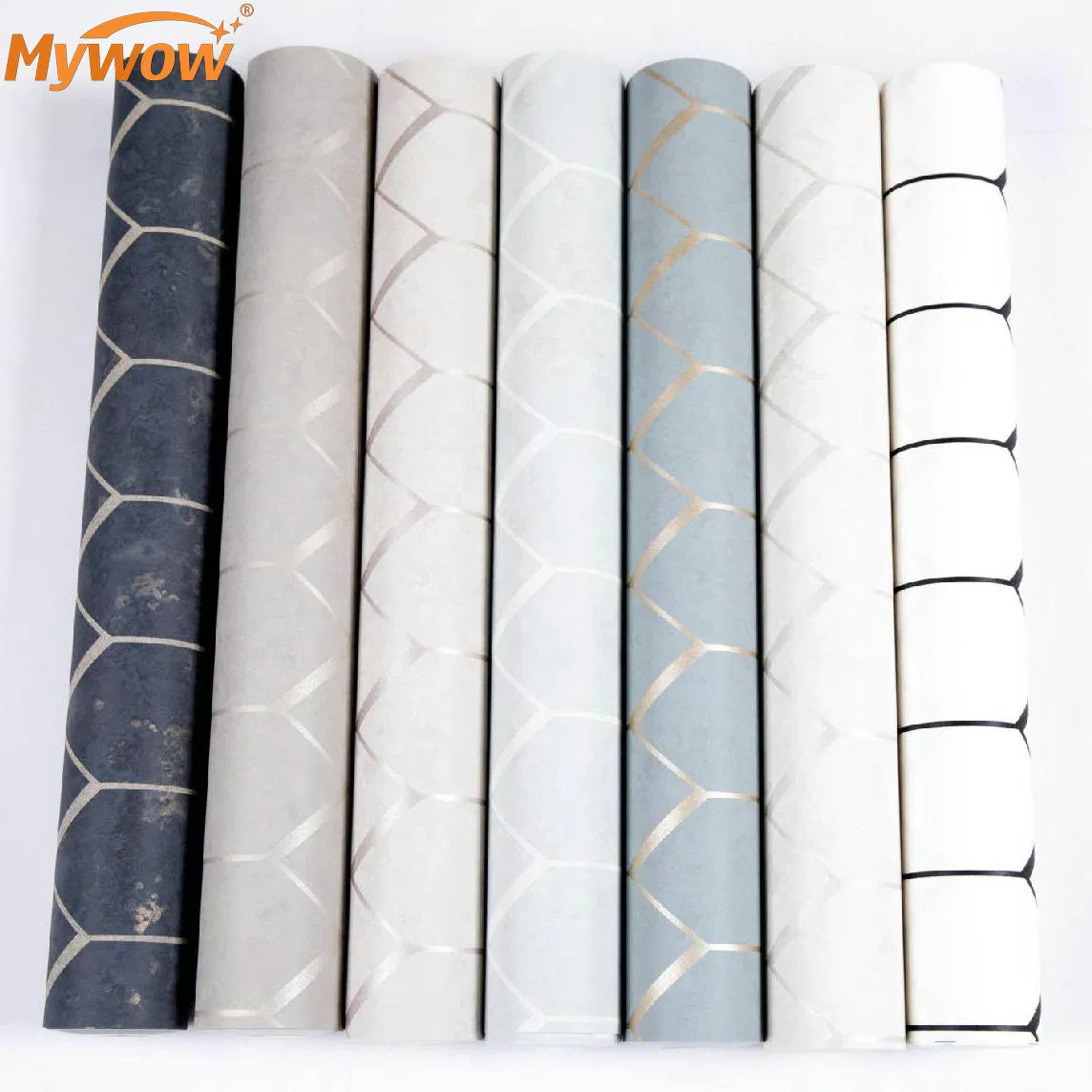 2024 Wall Art Luxury Home Metallic PVC Wallpaper 3D Wall Paper