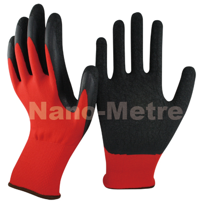 Nmsafety 13G Grey Polyester Latex Palm Coated Gloves