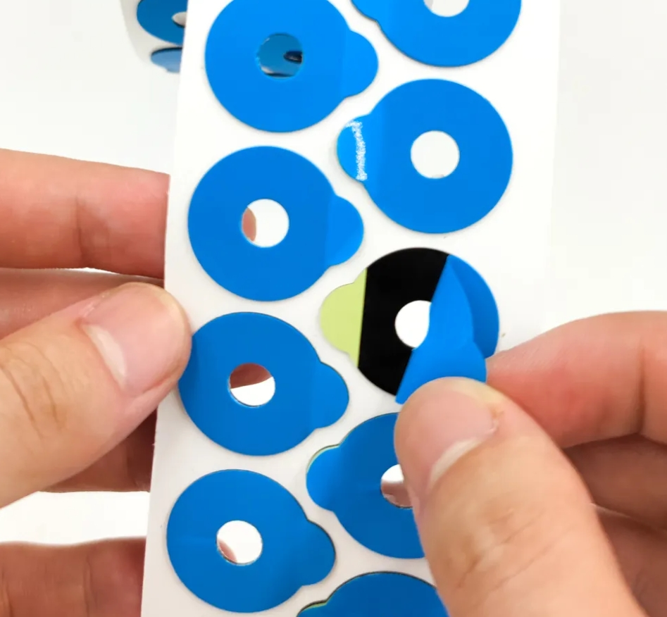 High Quality 21*25mm Big Round Shape Blue Optical Glasses Lens Blocking Pads Eyeglasses Accessories for Lens Edge Grinder