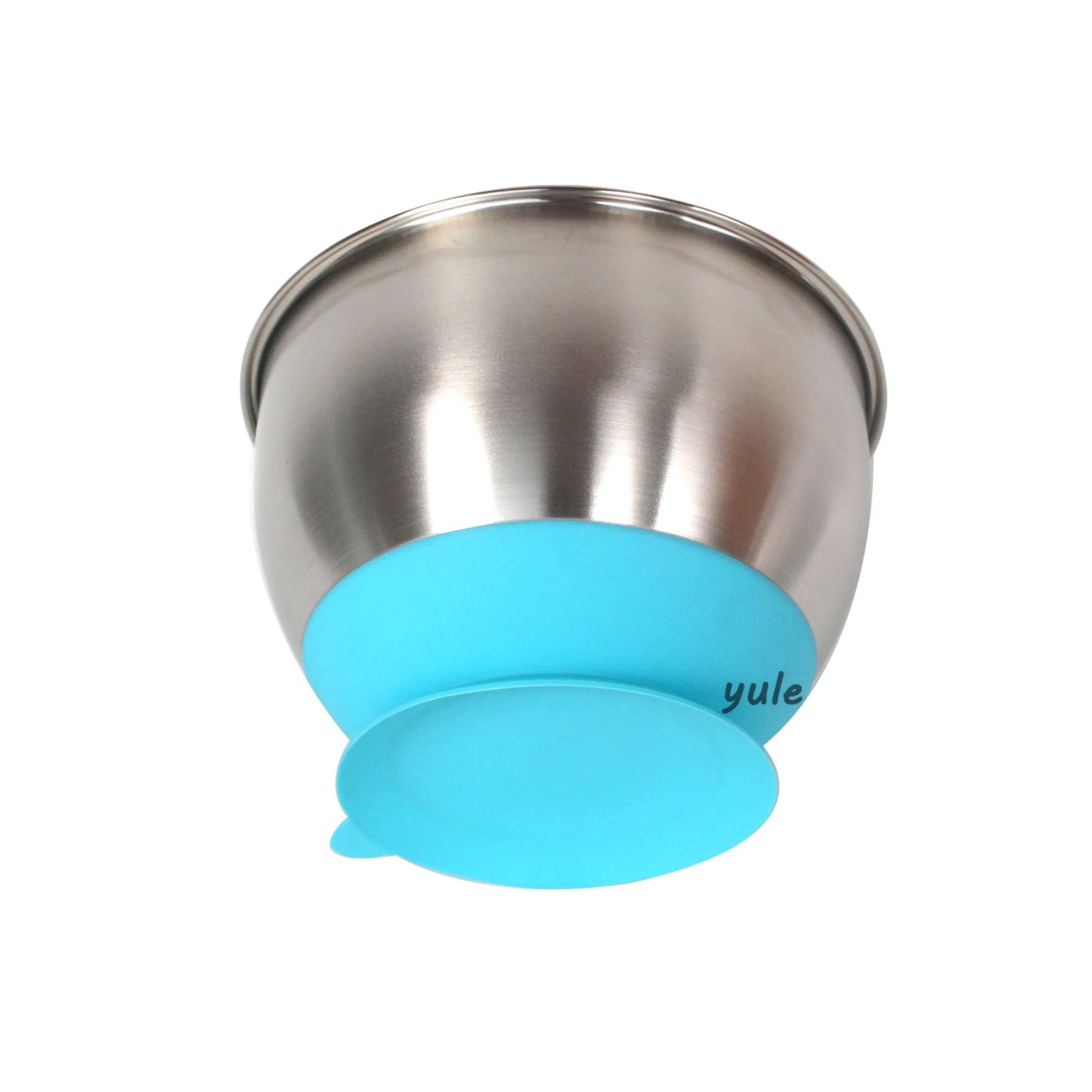 Stainless Steel Non Slip Bottom Salad Vegetable Food Mixing 3 Piece 1.5/3/5qt Stainless Steel Mixing Bowl with Suction Cup
