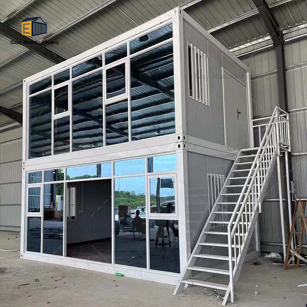 Folding Mobile Modular Buildings Kit Caravan Poultry Farm Portable Glass Container Home Prefab House Steel Structure Villa