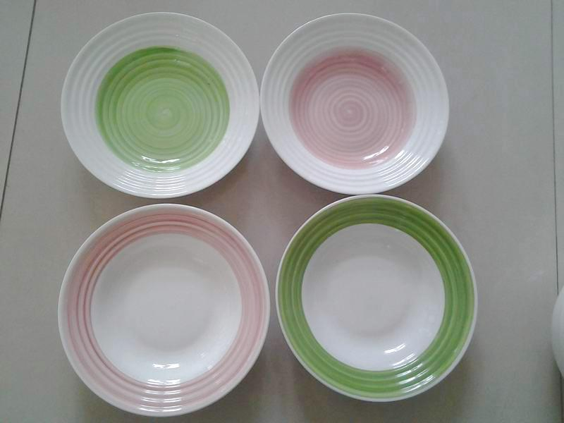 8.75"Soup Plate Color Line Porcelainware Ceramics Tableware