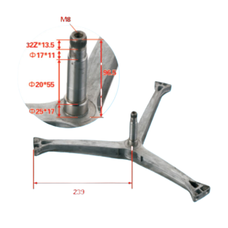 Washing Machine Spare Parts Tripod Steel Bracket Drum Shaft Washing Machine Shaft Spider