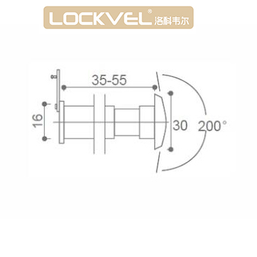 High Quality Peephole Glass Lens Door Viewer