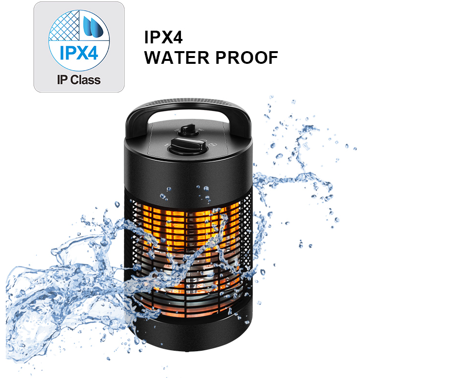 Fast Heating Overheat Protection Waterproof Portable Infrared Electric Heater