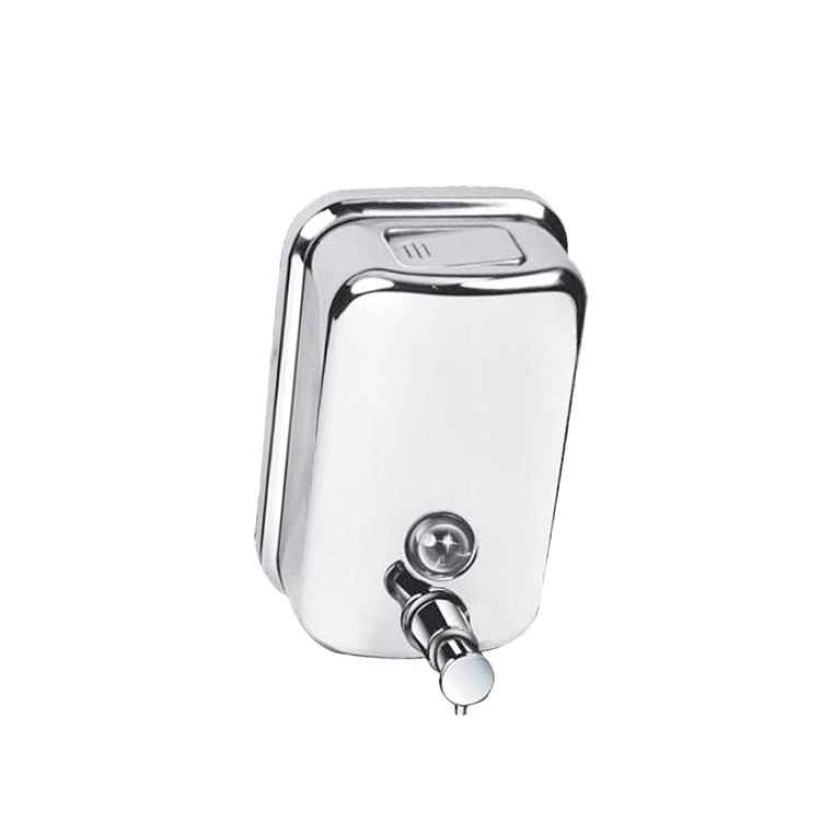 Bathroom White 300ml Single Lockable Liquid Soap Dispenser