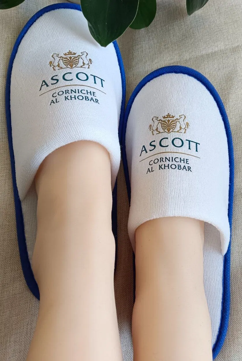 Cheap Polyeaster Neoplane Nap Shiney Poly Velour Terry Disposable Silk Print Mortar Print Mucilage Print Hotel Slipper Hotel Amenities
