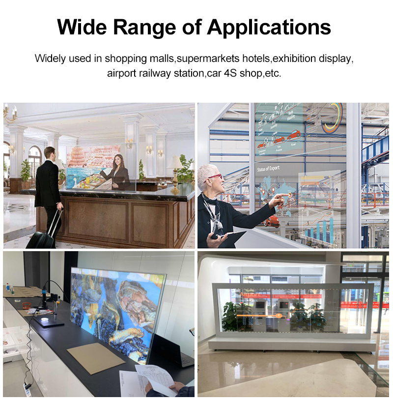30-дюймовый прозрачный OLED дисплей 4K с сенсорным экраном