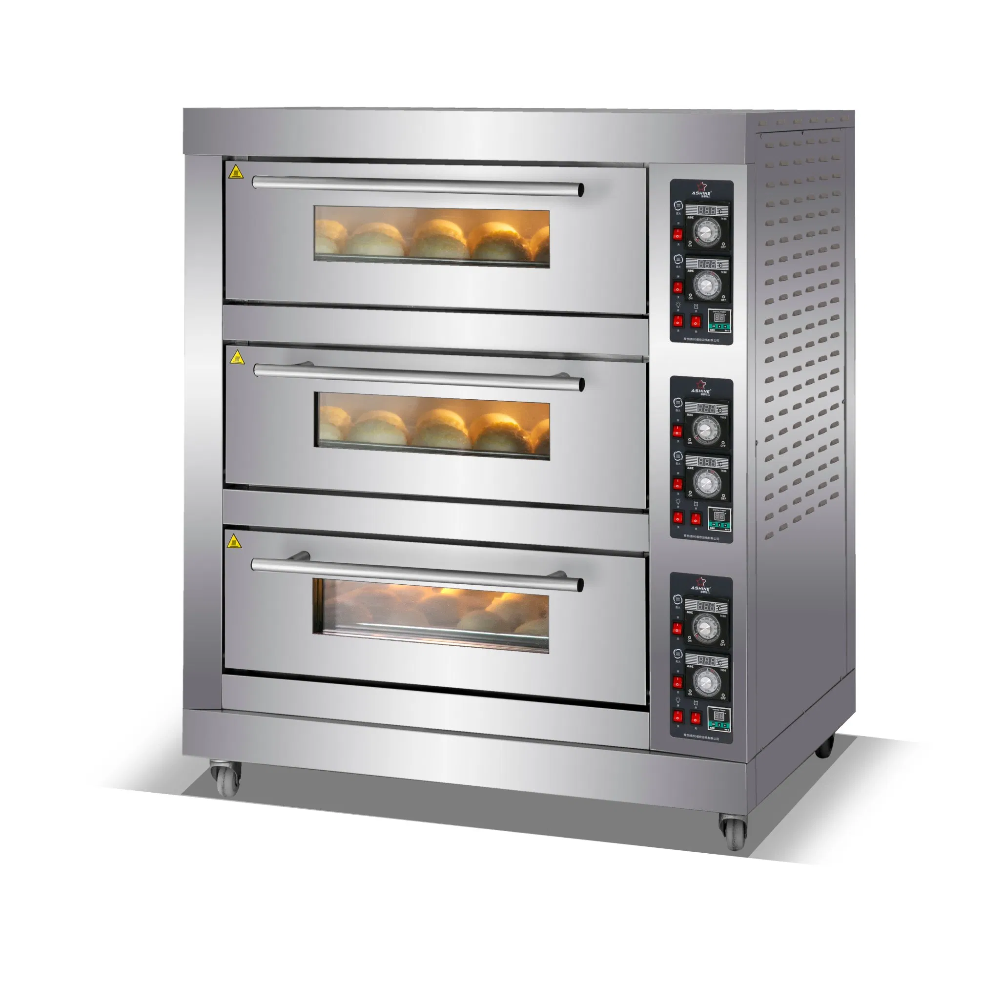 High-Performance 3 Deck 6 Tray Commercial Deck Oven for Restaurants and Hotels