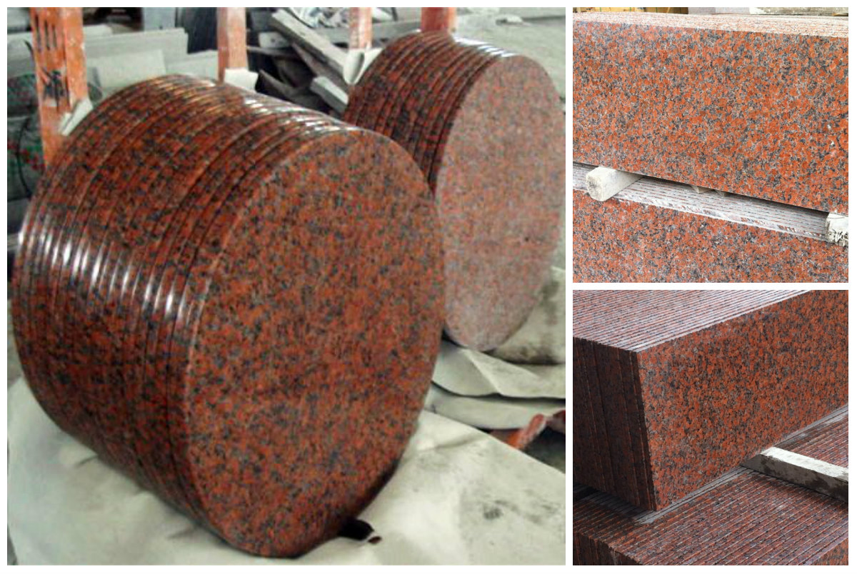 G562 Maple Leaf Red Granite Slab for Granite Coffee Table