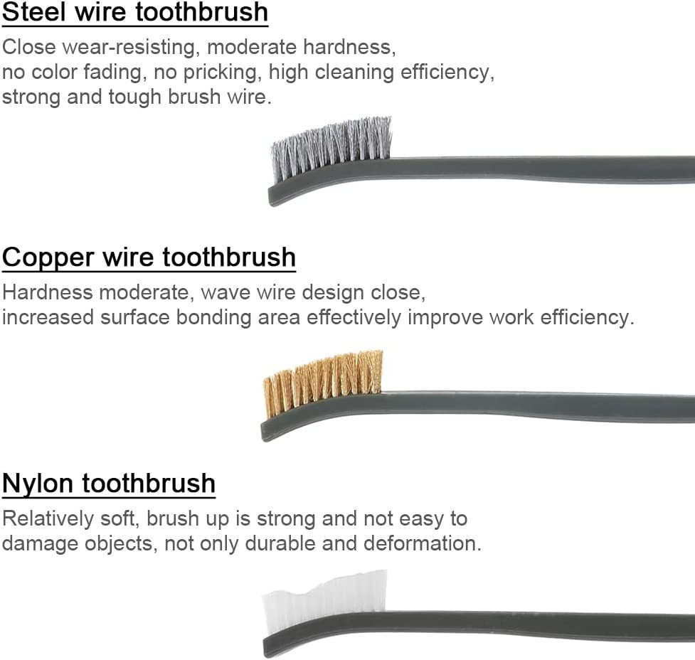 Набор щеток для чистки и удаления ржавчины, 3 шт.