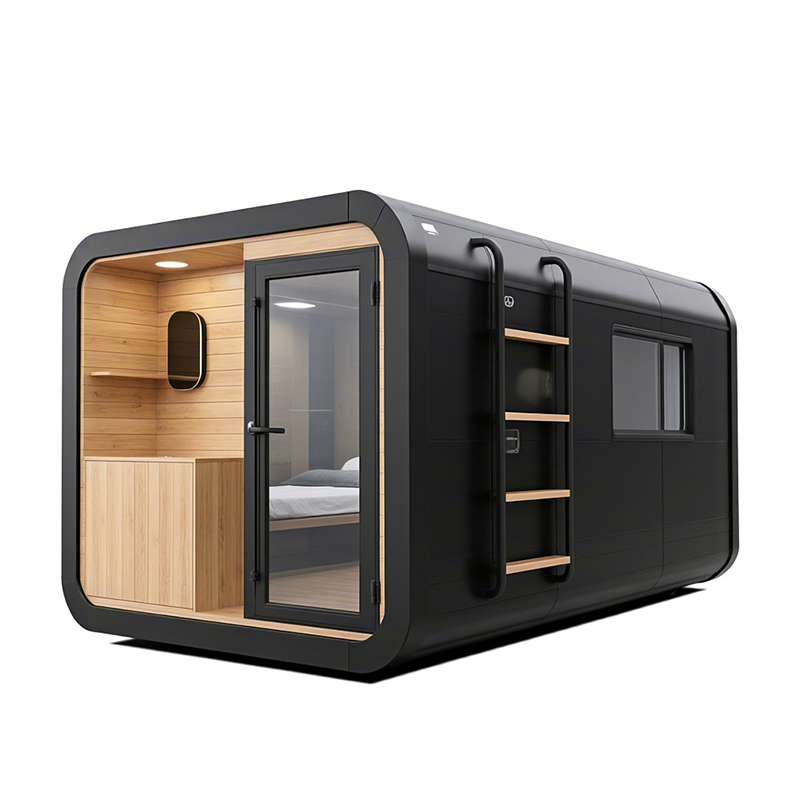 High Quality Earthquake Resistant Easily Movable Mobile Prefab Cabin Apple Capsule House