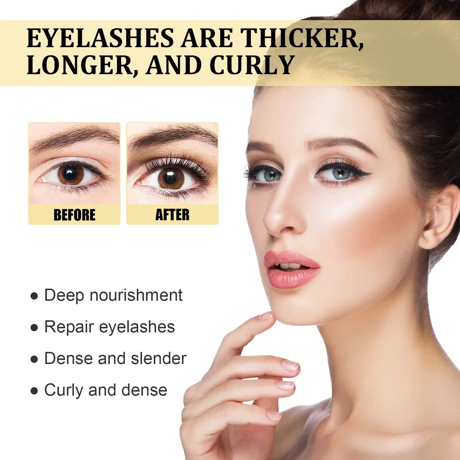 3ml Repair Sparse Eyebrows Mild Non-Irritating Nutrient Eyelash Extender Serum