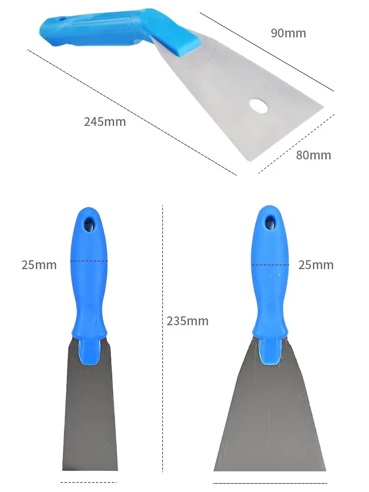 Shianku Industrial Food Grade 304 Stainless Steel Small Hand Cake Ice Scraper