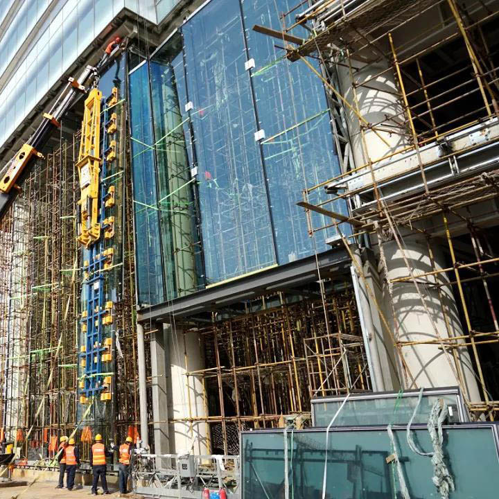 Wholesale Price Insulated Tempered Low E Glass Unit Building Curved Double Glazed Glass Panel