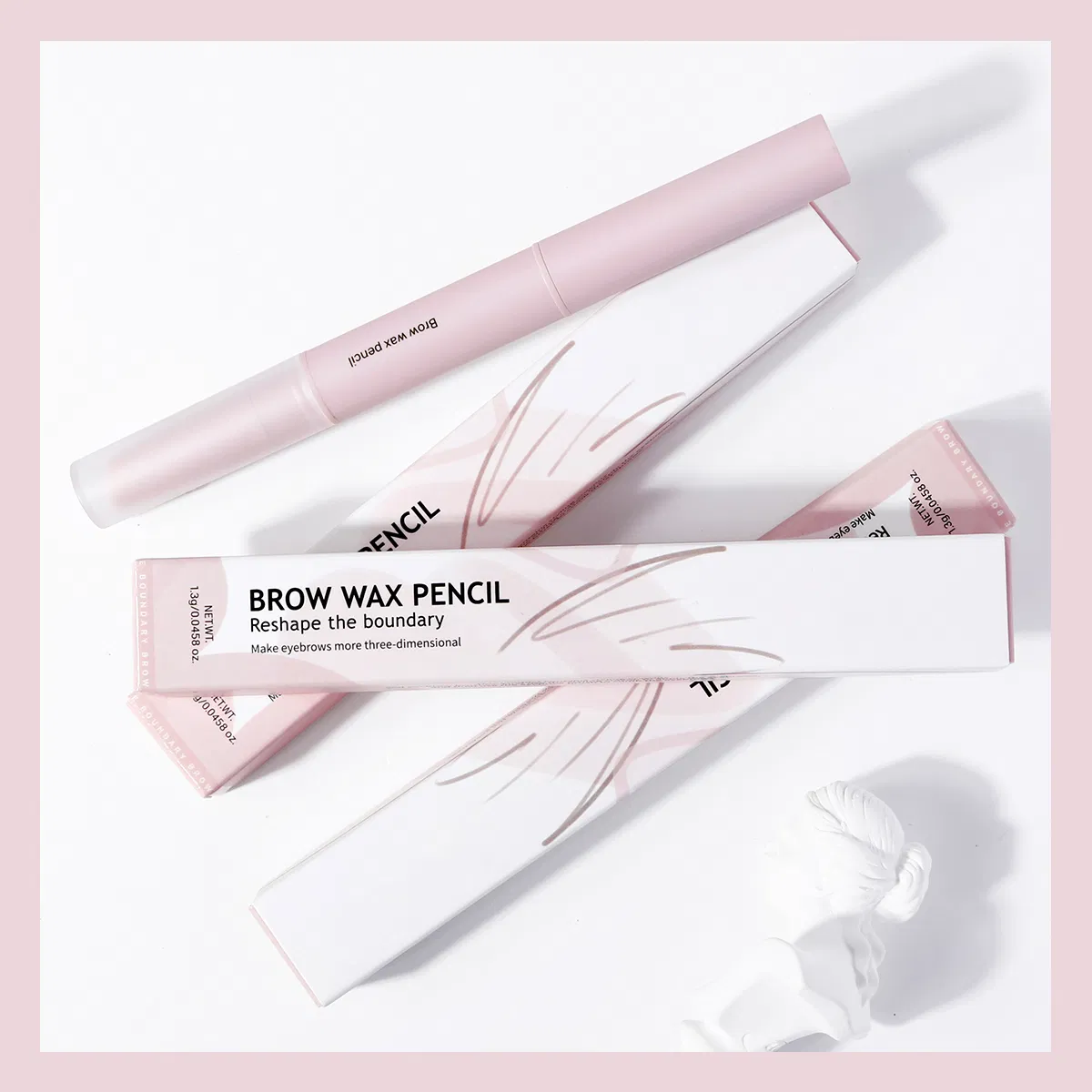 High Quality Custom Duo-End Styling Wax Eyebrow Soap Pen Brow Wax Pencil