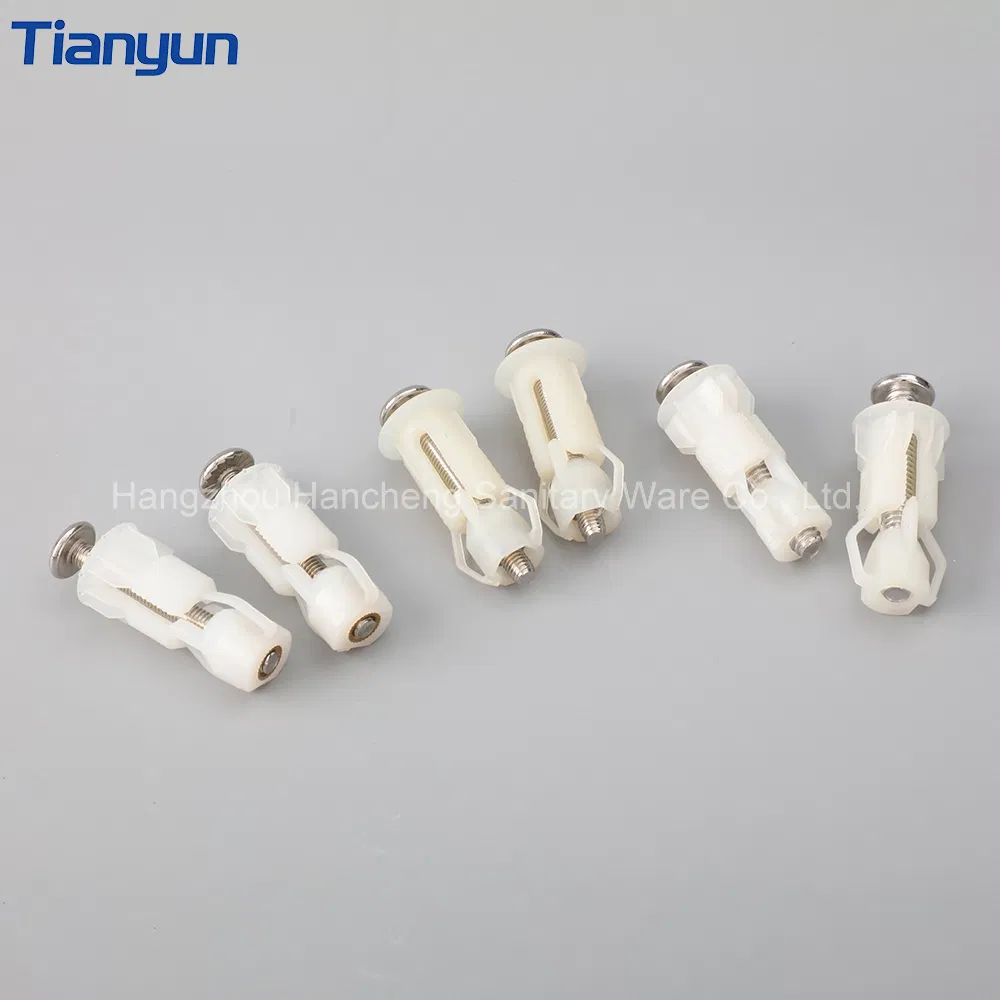 UF/PP/MDF Toilet Cover Installation Accessories Plastic Expansion Screw Toilet Screw