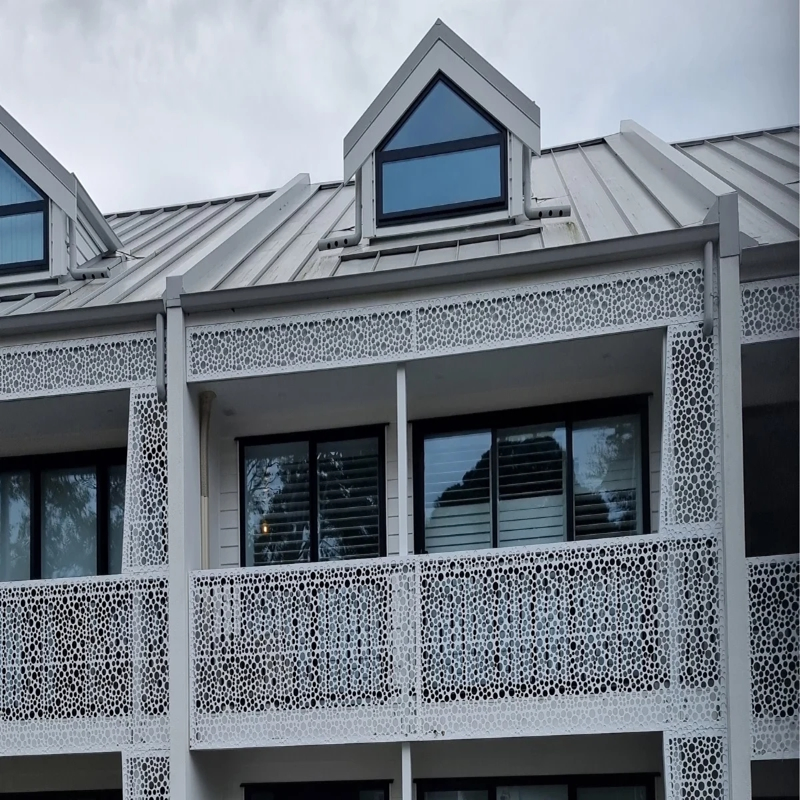 Outdoor Decoration Aluminum Engraving Plate Balustrades Handrails Metal Laser Cut Fence Screen Panel