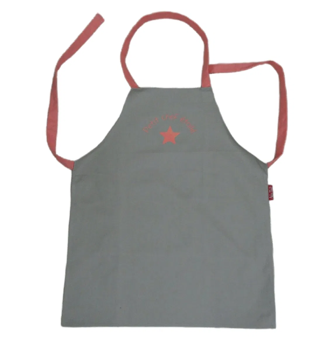 100% Cotton French Grey Child Bib Waist Apron