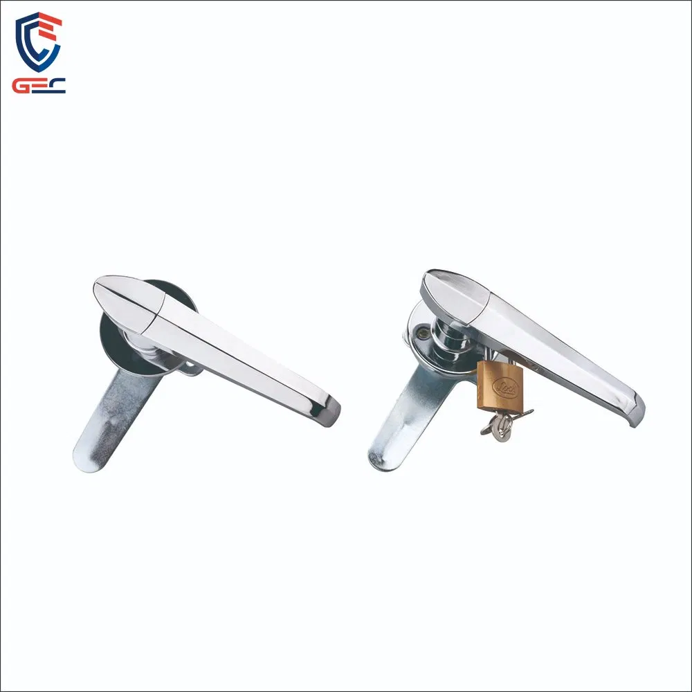 Ms807-3 1/4 Turn Complete Door Lock with Padlock Holder L Handle