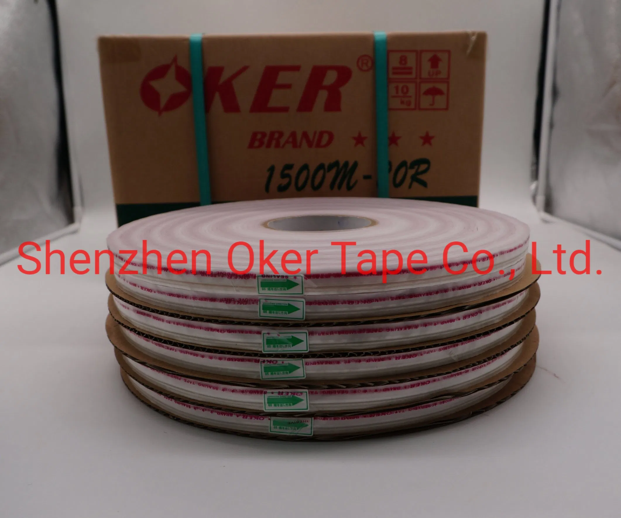 13/3.5/6mm HDPE Double Sided Tape for BOPP Bag, Self-Adhesive Tape, Bag Sealing Tape (LP-A150)