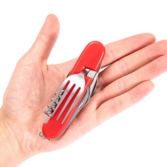 Outdoor Camping Multifunctional Foldable Spoon Camping Combination Tableware