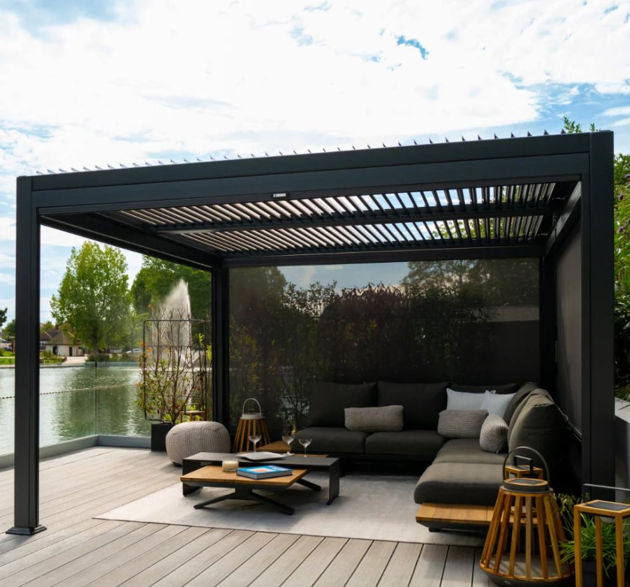 High Quality Automatic Aluminum Pergola with Remote Control and Stylish Finish