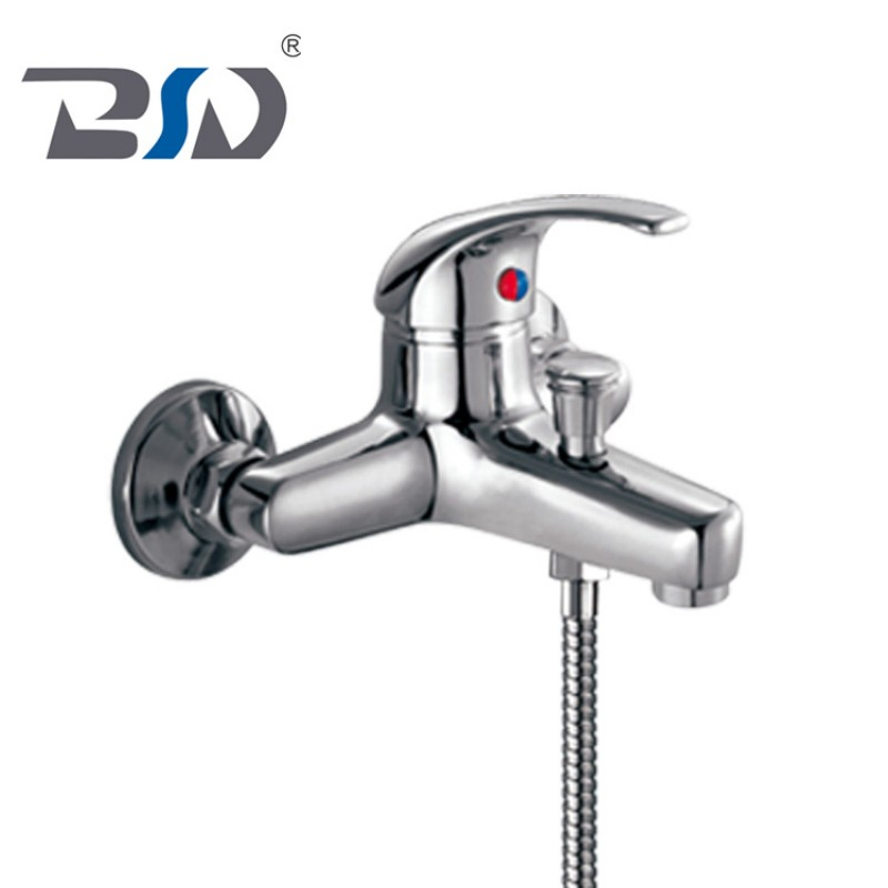 Single Lever Brass Chrome Cheap Price Shower Faucet Wall Mounted