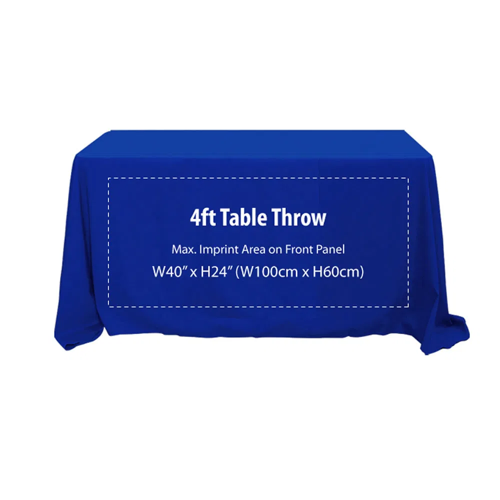 Custom Trade Show Sublimation Printed Logo Polyester Table Cover