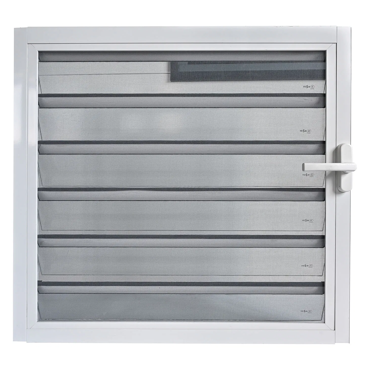 Architectural Grade Tempered Glass Ventilation System Powder Coated Aluminum Frame High Transparency Design Glass Louvers