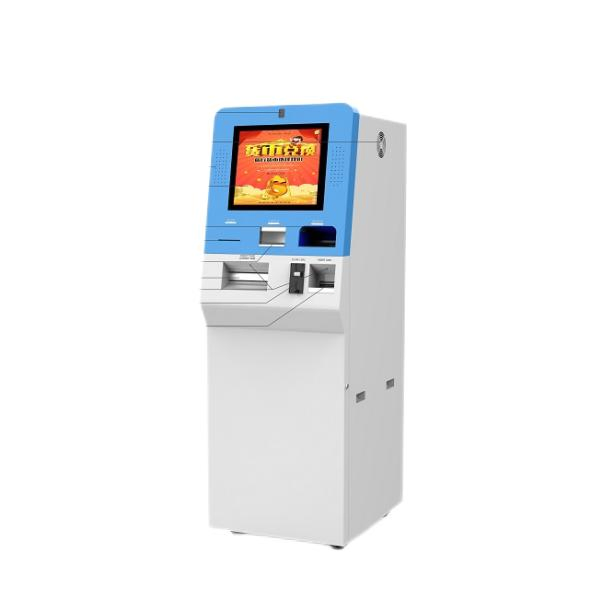 Self Service Banknote Exchange Payment Machine Floor Standing Passport Scanner Currency Exchange Machine ATM Machine