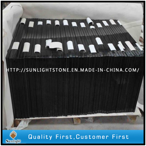 Shanxi /Absolute Black Granite for Countertops/Vanity Top/Tombstone/Tiles/Stair