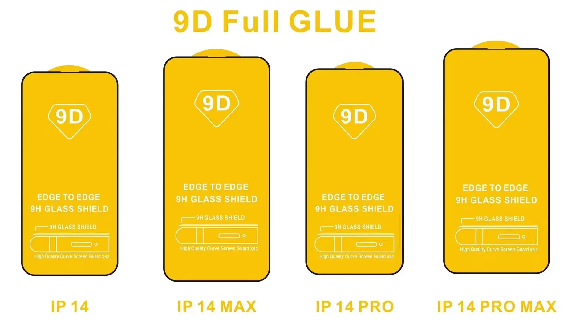 Best Quality 9d Full Glue Tempered Glass Screen Protector for iPhone14/14plus/14PRO/14PRO Max