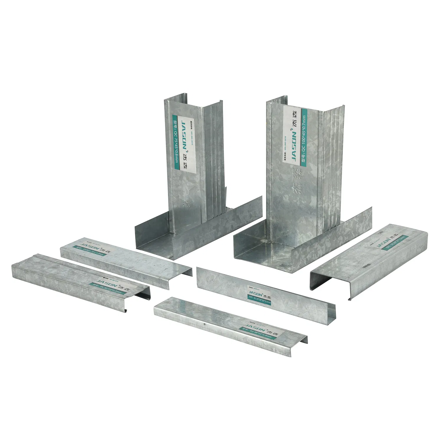 Jason Partition Wall Light Steel Keel QC 100*45*0.6/0.7/0.8, High Intensity, Anti-Corrosion