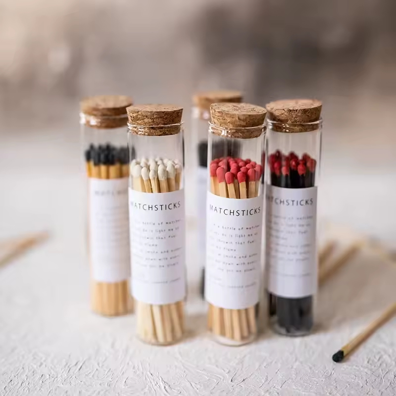 3-Inch Wooden Match Are Packed in Glass Bottles and Cans.