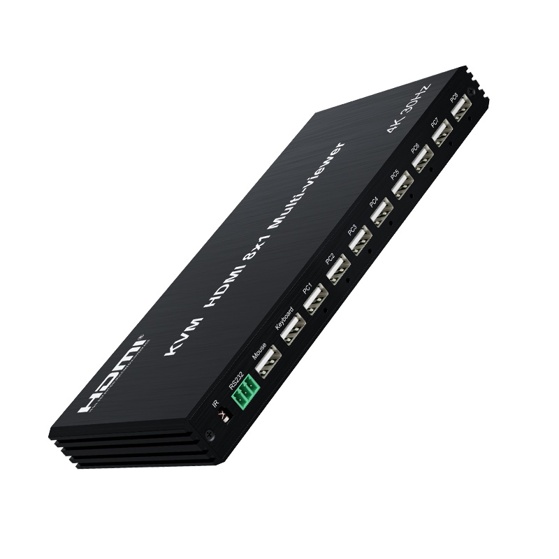 Kvm HDMI 8X1 Quad Multi-Viewer 4K/30Hz HDMI Multiviewer 8X1