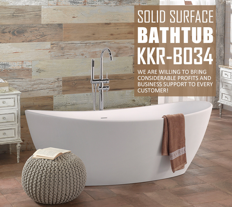 Угловая ванна из искусственного камня для отелей