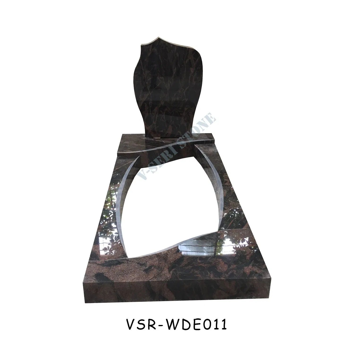 Modern White Granite Monuments Tombstone Outdoor Memorial Cemetery Use Wholesale