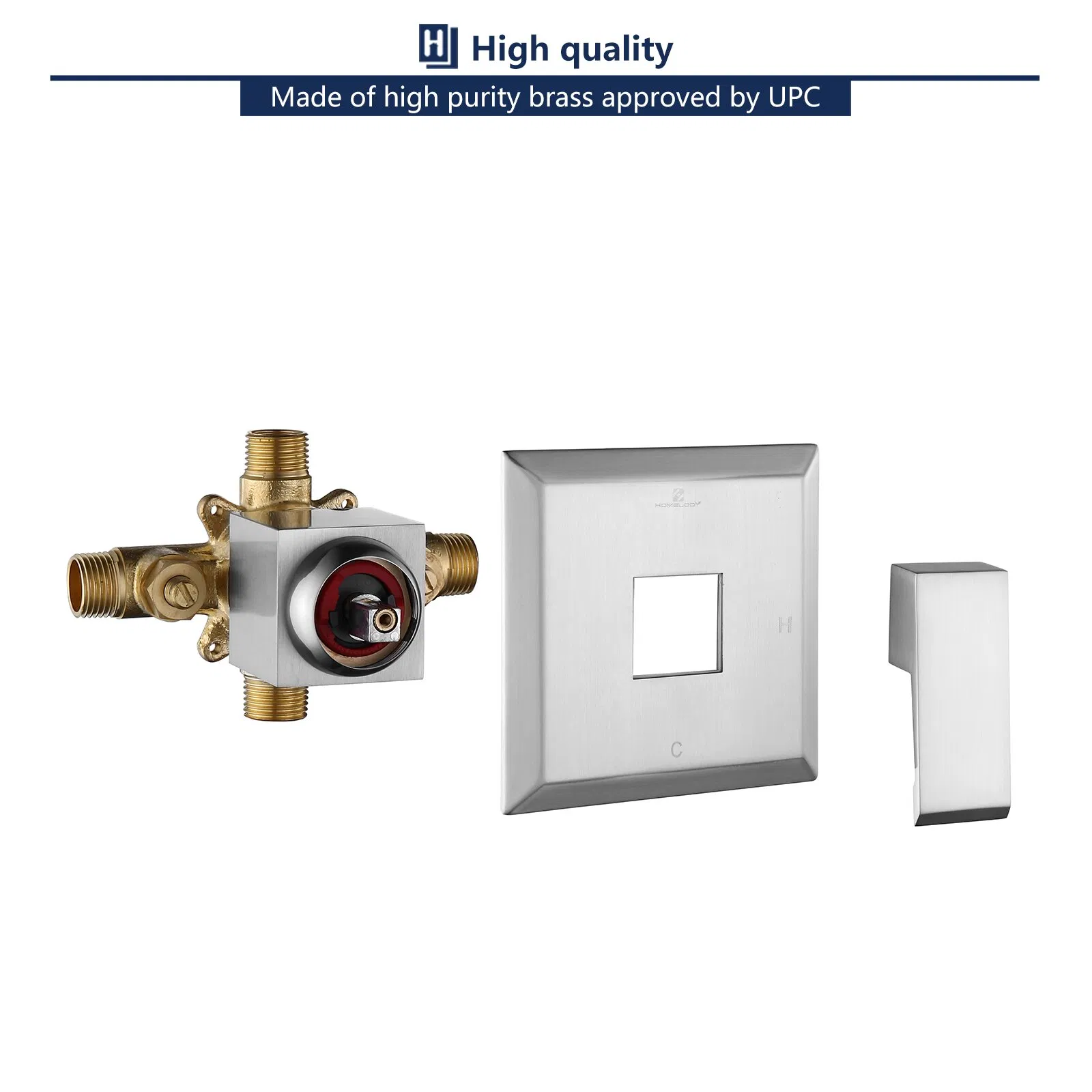 Bathroom High Quality Rain Mixer Shower System Wall Mounted Rainfall Shower Combo Set with Rough-in Valve