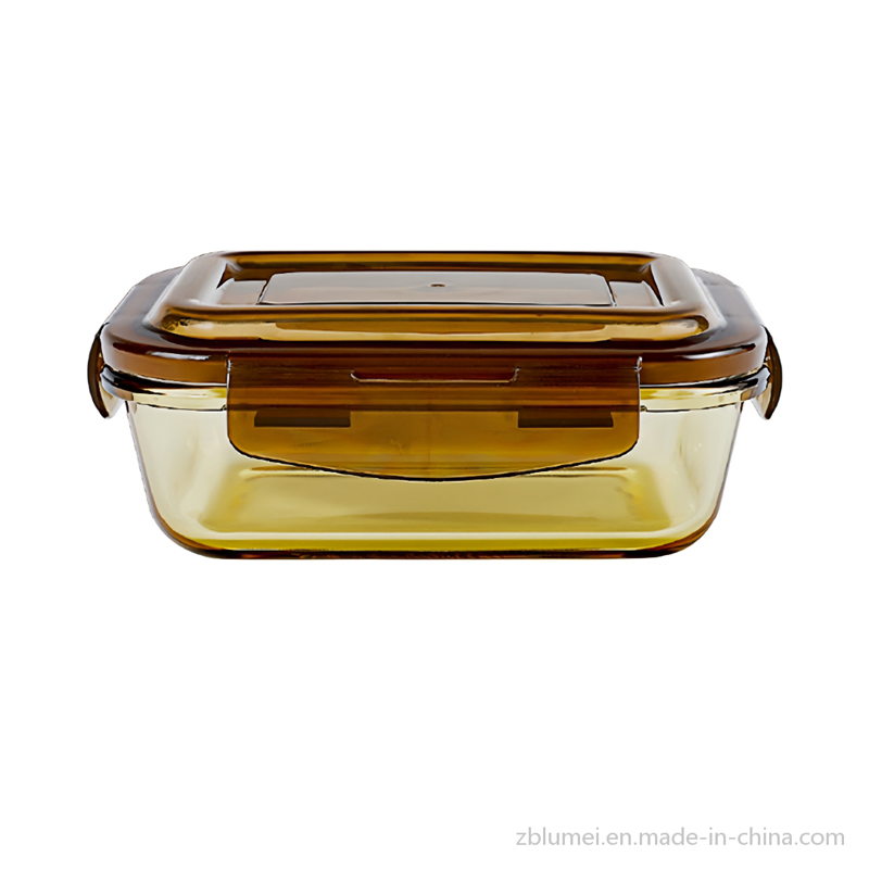 BPA Free Retangular Airtight Borosilicate Heat-Resistant Glass Food Storage Container - Microwave & Oven Safe