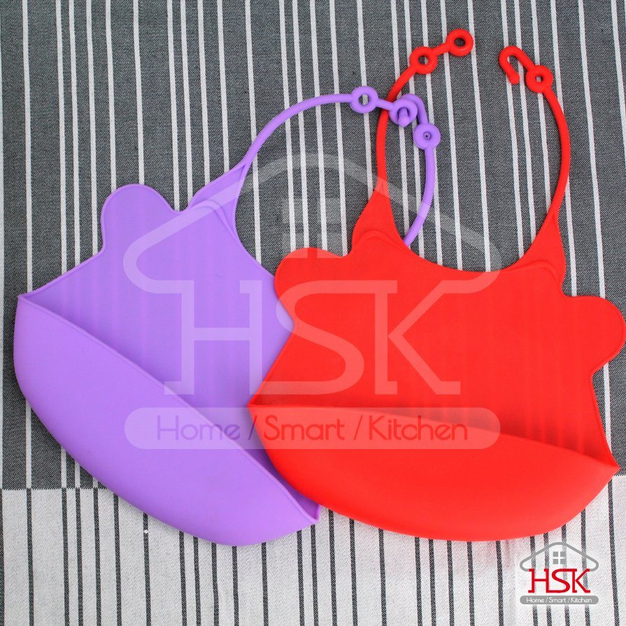 Waterproof Silicone Bib BPA Free Easy Clean Baby Products